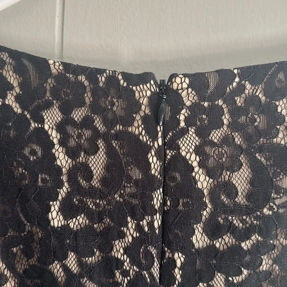 Eliza J Black nCream eyelash lace cocktail dress. - Picture 12 of 12